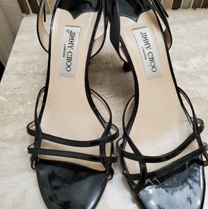 Jimmy choo womens strappy  Black leather sling bac